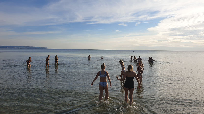 Schülerinnen und Schüler des Chors an der Ostsee